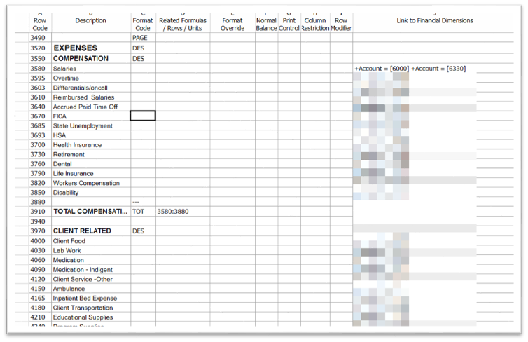 Management Reporter spreadsheet-like interface for reports