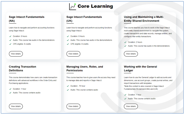 Sage Core Learning
