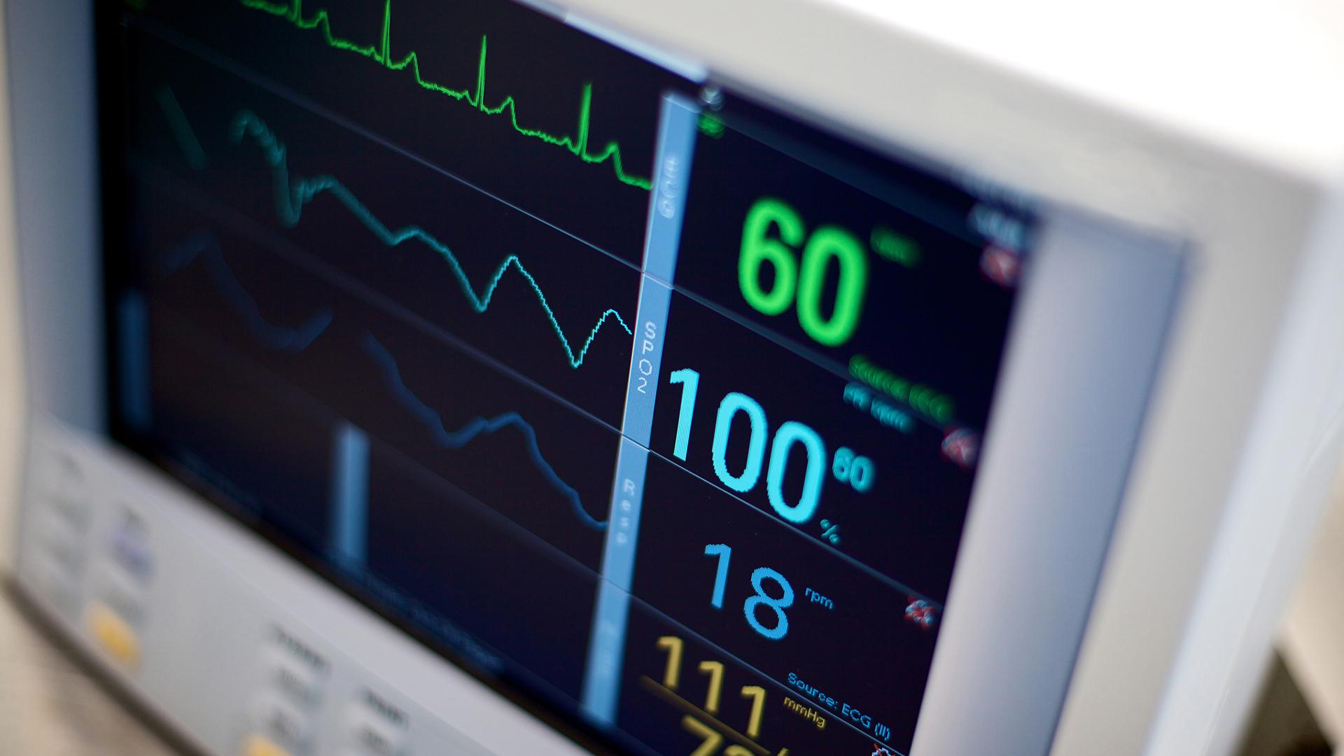 EKG hospital medical equipment vital statistics
