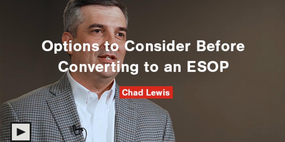 Options to Consider Before Converting to an ESOP