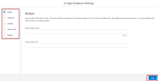 In-App Guidance Settings