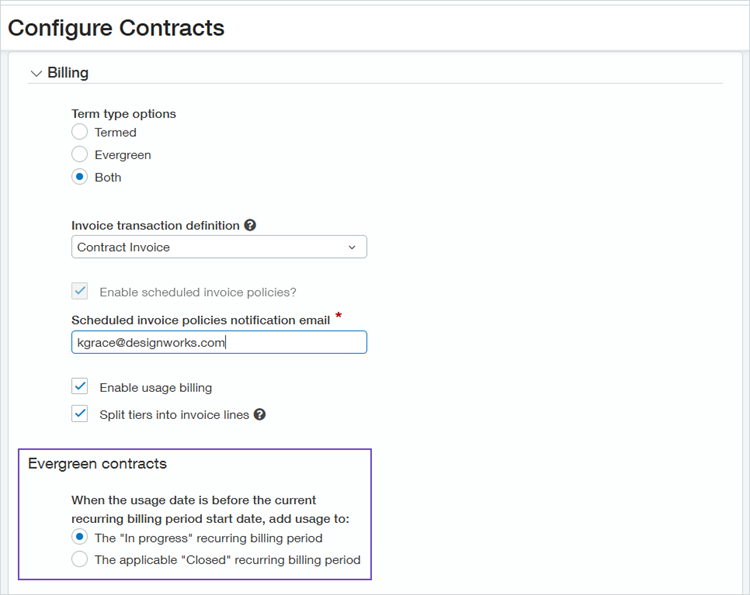 Sage Intacct 2023 Release 1 evergreen contract options